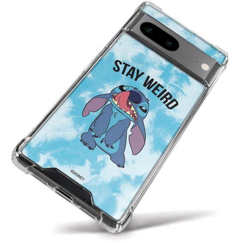 Disney Lilo and Stitch Stay Weird Google Pixel 8a Clear Case